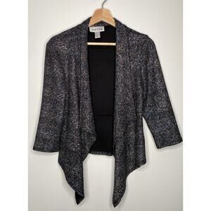 JOSEPH RIBKOFF METALLIC CONFETTI CARDIGAN – WOMEN’S SIZE 8 (MULTICOLOR)